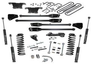 K233 | Superlift 4 inch 4 Link Suspension Lift Kit with Shadow Shocks (2008-2010 F250, F350 Super Duty 4WD | Diesel)