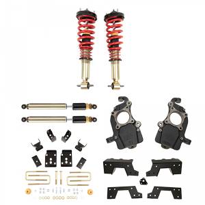 1008SPAC | 1 to 5 Inch Front / 6 Inch Rear Complete Lowering Kit with Damping/Height Adjustable Coilovers (2015-2020 F150 2WD)