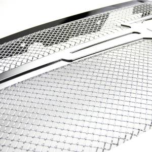 T-Rex Billet - 56191 | T-Rex Upper Class Series Mesh Grille | Small Mesh | Stainless Steel | Chrome w/Chrome Center Trim Piece | 1 Pc | Replacement - Image 2