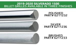 T-Rex Billet - 6211232 | T-Rex Billet Series Grille | Horizontal Round | Polished Aluminum | 4 pc | Overlay - Image 8