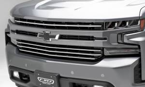 T-Rex Billet - 6211233 | T-Rex Billet Series Grille | Horizontal Round | Aluminum | Brushed | 4 Pc | Overlay - Image 6