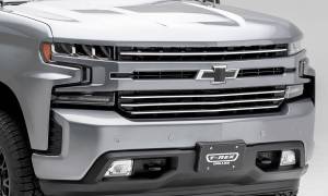 T-Rex Billet - 6211233 | T-Rex Billet Series Grille | Horizontal Round | Aluminum | Brushed | 4 Pc | Overlay - Image 9