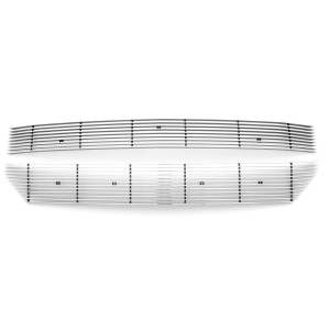 6211270 | T-Rex Laser Billet Series Grille | Horizontal | Aluminum | Polished | 2 Pc | Overlay