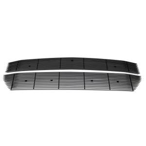 T-Rex Billet - 6211271 | T-Rex Laser Billet Series Grille | Horizontal | Aluminum | Black | 2 Pc | Overlay - Image 2