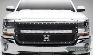 T-Rex Billet - 6311271 | T-Rex Torch Series LED Light Grille | Small Mesh | Mild Steel | Black | Chrome Studs | 1 Pc | Replacement | 1 - 40 in. LED Light - Image 2