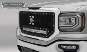 T-Rex Billet - 6312131 | T-Rex Torch Series LED Light Grille | Small Mesh | Mild Steel | Black | Chrome Studs | 1 Pc | Insert | Incl. Universal Wiring Harness | [Available While Supplies Last] - Image 2