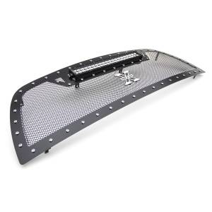 T-Rex Billet - 6314531 | T-Rex Torch Series LED Light Grille | Small Mesh | Mild Steel | Black | Chrome Studs | 1 Pc | Replacement - Image 3