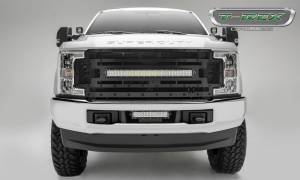 T-Rex Billet - 6315371-BR | T-Rex Stealth Torch Series LED Light Grille | Small Mesh | Mild Steel | Black | Black Studs | 1 Pc | Replacement - Image 1