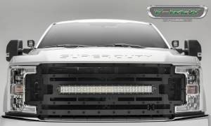 T-Rex Billet - 6315371-BR | T-Rex Stealth Torch Series LED Light Grille | Small Mesh | Mild Steel | Black | Black Studs | 1 Pc | Replacement - Image 2