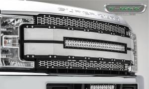 T-Rex Billet - 6315485 | T-Rex Torch Al Series LED Grille | Laser Cut Pattern | Aluminum | Black Brushed | Chrome Studs | 1 Pc | Replacement - Image 3