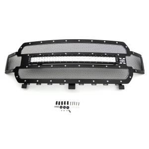 T-Rex Billet - 6315711 | T-Rex Torch Series LED Light Grille | Small Mesh | Mild Steel | Black | Chrome Studs | 1 Pc | Replacement | Incl. 30 in. LED - Image 2