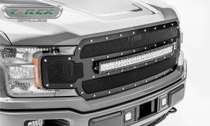 T-Rex Billet - 6315711 | T-Rex Torch Series LED Light Grille | Small Mesh | Mild Steel | Black | Chrome Studs | 1 Pc | Replacement | Incl. 30 in. LED - Image 11