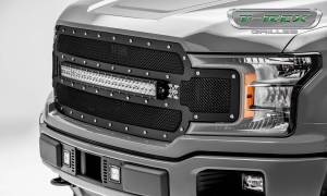 T-Rex Billet - 6315711 | T-Rex Torch Series LED Light Grille | Small Mesh | Mild Steel | Black | Chrome Studs | 1 Pc | Replacement | Incl. 30 in. LED - Image 13