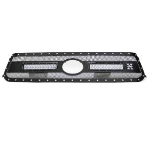 T-Rex Billet - 6319661 | T-Rex Torch Series LED Light Grille | Small Mesh | Mild Steel | Black | Chrome Studs | 1 Pc | Replacement | w/OE Logo Provision - Image 4