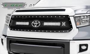 T-Rex Billet - 6319661 | T-Rex Torch Series LED Light Grille | Small Mesh | Mild Steel | Black | Chrome Studs | 1 Pc | Replacement | w/OE Logo Provision - Image 11