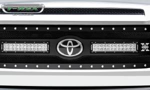 T-Rex Billet - 6319661 | T-Rex Torch Series LED Light Grille | Small Mesh | Mild Steel | Black | Chrome Studs | 1 Pc | Replacement | w/OE Logo Provision - Image 15