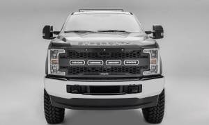 T-Rex Billet - 6515631 | T-Rex Revolver Series LED Grille | Laser Cut Pattern | Mild Steel | Black | Chrome Studs | 1 Pc | Replacement - Image 5