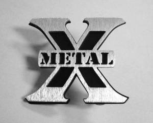 T-Rex Billet - 6710011 | T-Rex X-Metal Series Logo Badge | Mild Steel | Black | Brushed | 1 Pc | Bolt-On | 2.25 x 2.5 in. - Image 2