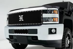 T-Rex Billet - 6711231 | T-Rex X-Metal Series Formed Mesh Grille | Small Mesh | Mild Steel | Black | Chrome Studs | 1 Pc | Replacement - Image 2