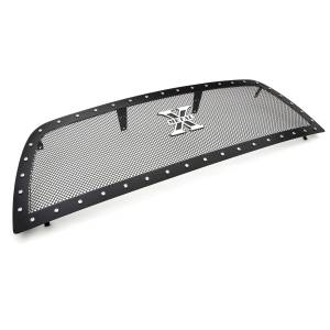 T-Rex Billet - 6714521 | T-Rex X-Metal Series Studded Mesh Grille | Small Mesh | Mild Steel | Black | Chrome Studs | 1 Pc | Replacement - Image 2