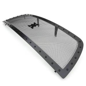 T-Rex Billet - 6714521-BR | T-Rex Stealth X-Metal Series Mesh Grille Assembly | Small Mesh | Mild Steel | Black | Black Studs | 1 Pc | Replacement - Image 2