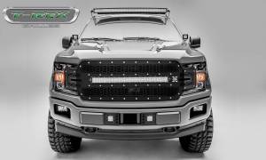 T-Rex Billet - 7315751 | T-Rex Laser Torch Series Grille | Laser Cut Pattern | Mild Steel | Black | Chrome Studs | 1 Pc | Replacement | Incl. 30 in. LED - Image 8