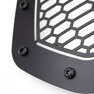 T-Rex Billet - 7319411-BR | T-Rex Stealth Laser Torch Series Grille | Laser Cut Pattern | Mild Steel | Black | Black Studs | 1 Pc | Insert - Image 2