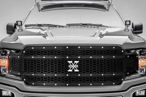 T-Rex Billet - 7715841 | T-Rex Laser X-Metal Series Grille | Laser Cut Pattern | Mild Steel | Black | Chrome Studs | 1 Pc | Replacement - Image 3