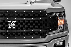 T-Rex Billet - 7715841 | T-Rex Laser X-Metal Series Grille | Laser Cut Pattern | Mild Steel | Black | Chrome Studs | 1 Pc | Replacement - Image 4