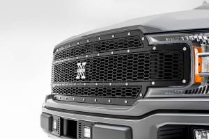 T-Rex Billet - 7715841 | T-Rex Laser X-Metal Series Grille | Laser Cut Pattern | Mild Steel | Black | Chrome Studs | 1 Pc | Replacement - Image 5