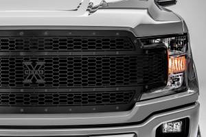 T-Rex Billet - 7715841-BR | T-Rex Stealth Laser X-Metal Series Grille | Laser Cut Pattern | Mild Steel | Black | Black Studs | 1 Pc | Replacement - Image 6