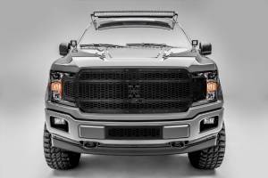 T-Rex Billet - 7715891-BR | T-Rex Stealth Laser X-Metal Series Grille | Laser Cut Pattern | Mild Steel | Black | Black Studs | 1 Pc | Replacement - Image 2