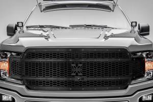 7715891-BR | T-Rex Stealth Laser X-Metal Series Grille | Laser Cut Pattern | Mild Steel | Black | Black Studs | 1 Pc | Replacement