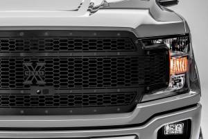 T-Rex Billet - 7715891-BR | T-Rex Stealth Laser X-Metal Series Grille | Laser Cut Pattern | Mild Steel | Black | Black Studs | 1 Pc | Replacement - Image 3