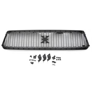 7719641-BR | T-Rex Stealth Laser X Series Grille | Laser Cut Pattern | Mild Steel | Black | Black Studs | 1 Pc | Replacement