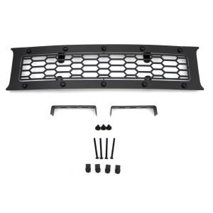 7725891-BR | T-Rex Stealth Laser X-Metal Series Bumper Grille | Laser Cut Pattern | Mild Steel | Black | Black Studs | 1 Pc | Overlay