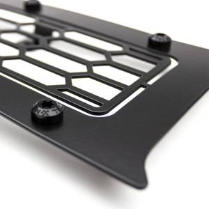 T-Rex Billet - 7725891-BR | T-Rex Stealth Laser X-Metal Series Bumper Grille | Laser Cut Pattern | Mild Steel | Black | Black Studs | 1 Pc | Overlay - Image 3