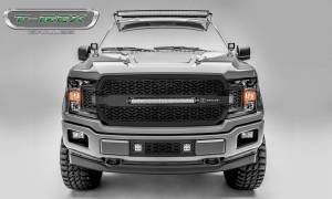 T-Rex Billet - Z315711 | T-Rex ZROADZ Series LED Light Grille | Laser Cut Pattern | Mild Steel | Black | 1 Pc | Replacement | Incl. 20 in. LED - Image 7