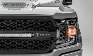 T-Rex Billet - Z315711 | T-Rex ZROADZ Series LED Light Grille | Laser Cut Pattern | Mild Steel | Black | 1 Pc | Replacement | Incl. 20 in. LED - Image 9