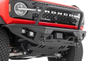 Rough Country - 51200A | Rough Country Front Tubular Bumper With 4 LED Cube Lights For Ford Bronco | 2021-2023 | Without Winch Plate - Image 3