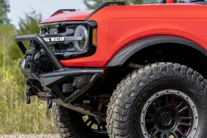 Rough Country - 51205 | Rough Country Front Tubular Bumper With 4 LED Cube Lights For Ford Bronco | 2021-2023 | With Winch Plate - Image 9