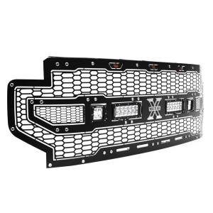 7315571 | T-Rex Laser Torch Series Grille | Mild Steel | Black | Chrome Studs | 1 Pc | Insert