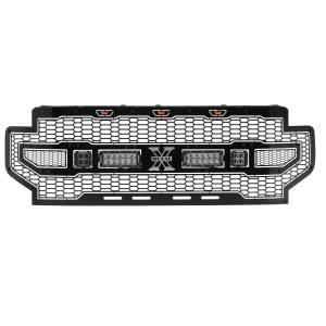 T-Rex Billet - 7315571 | T-Rex Laser Torch Series Grille | Mild Steel | Black | Chrome Studs | 1 Pc | Insert - Image 2