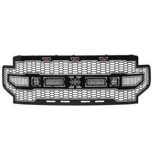 7315571-BR | T-Rex Laser Torch Series Grille | Mild Steel | Black | Black Studs | 1 Pc | Insert