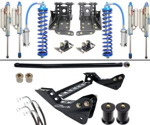 CS-F45-CO25-BYP-08 | Carli Suspension Carli Tuned King 2.5" Remote Reservoir Shocks 4.5" Lift Coilover Bypass System For Ford F-250/F-350 4WD | 2008-2010 | Diesel