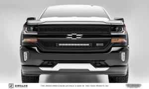 Z311281 | ZROADZ Grille, Black, 2 Pc, Insert with (1) 20" LED (2016-2018 Silverado 1500)