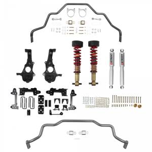 1040HK | Belltech 2 to 4 Inch Front / 6 Inch Rear Complete Lowering Kit with Height Adjustable Coilovers & Front Sway Bar (2019-2023 Silverado/Sierra 1500 2WD)