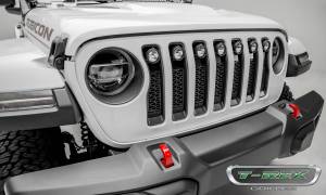 ZROADZ - Z314931 | ZROADZ Grille, Black, 1 Pc, Insert with (7) 2" LED Round Lights, without Forward Facing Camera (2018-2023 Wrangler JL, 2020-2023 JT Gladiator) - Image 7