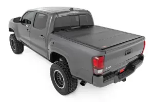 Rough Country - 49420500 | Rough Country Hard Tri Fold Flip Up Bed Cover For Toyota Tacoma | 2016-2023 | 5' Bed - Image 2