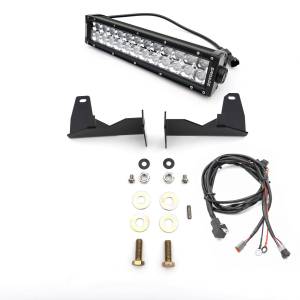 ZROADZ - Z322111-KIT | ZROADZ Front Bumper Center LED Kit with (1) 12 Inch LED Straight Double Row Light Bar (2015-2019 Sierra 2500 HD, 3500 HD) - Image 2